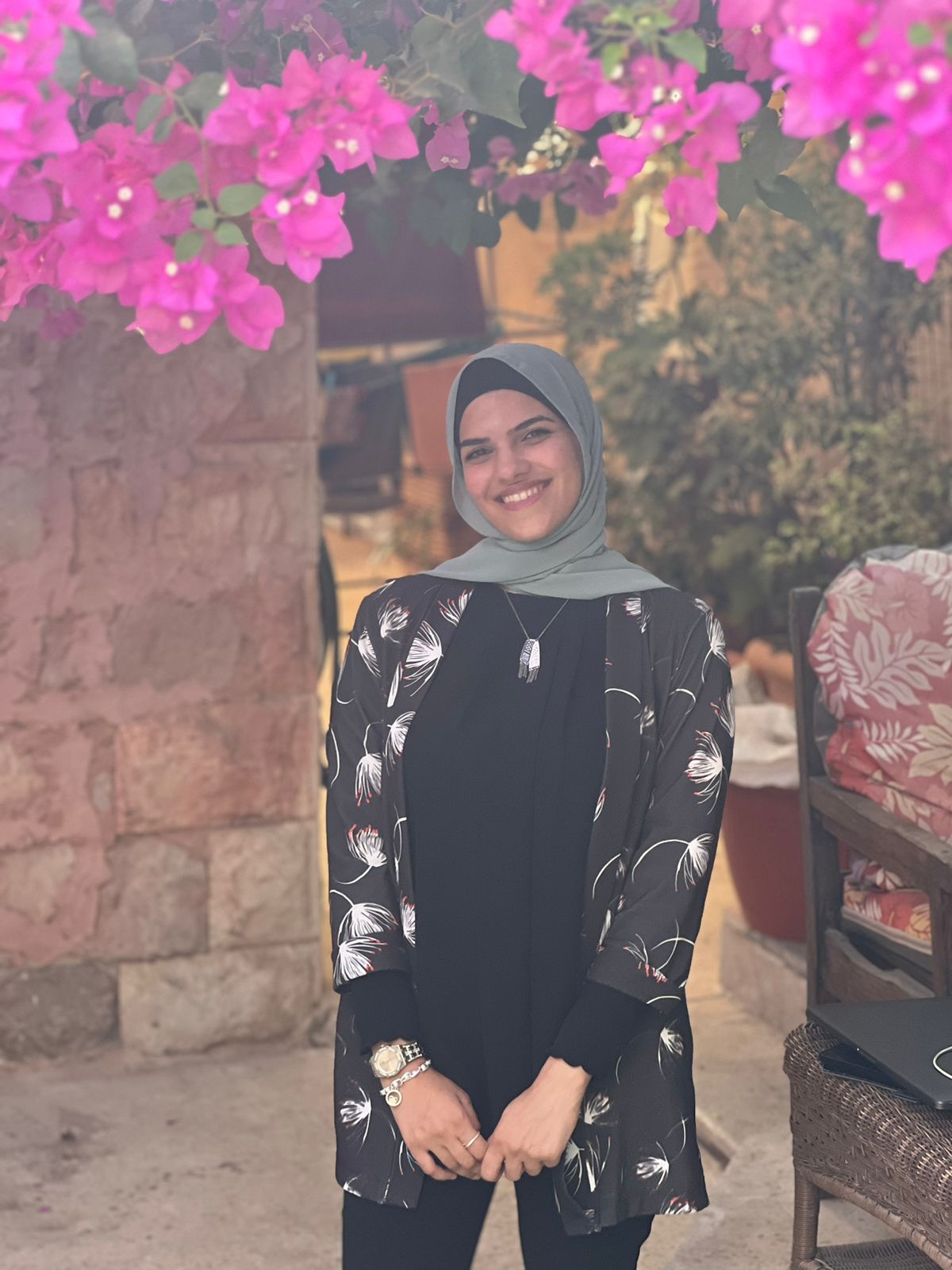 Noor Essam Mohammad, Levantine Arabic teacher at Aiwa Amiya